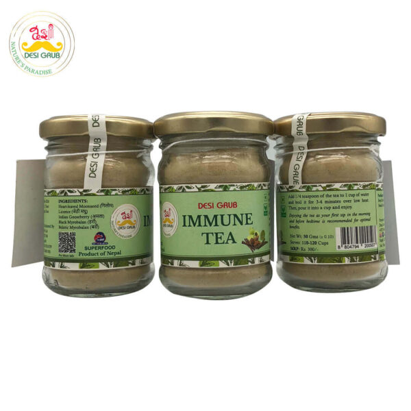 Desi Grub Immune Tea 50 Gms: Natural Wellness Blend with Amla, Licorice, and Giloy