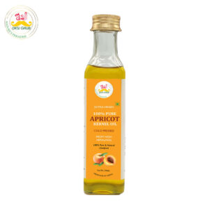 Desi Grub Apricot Kernel Oil 250ml: Extra Virgin, Cold-Pressed, Edible, High Himalayan