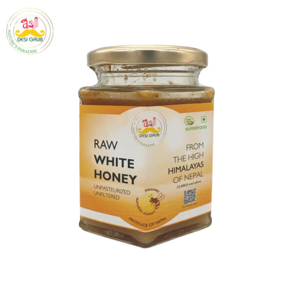 Raw White Honey 300 Gms | Apis Cerena | High Himalayan Unpasteurized & Unfiltered