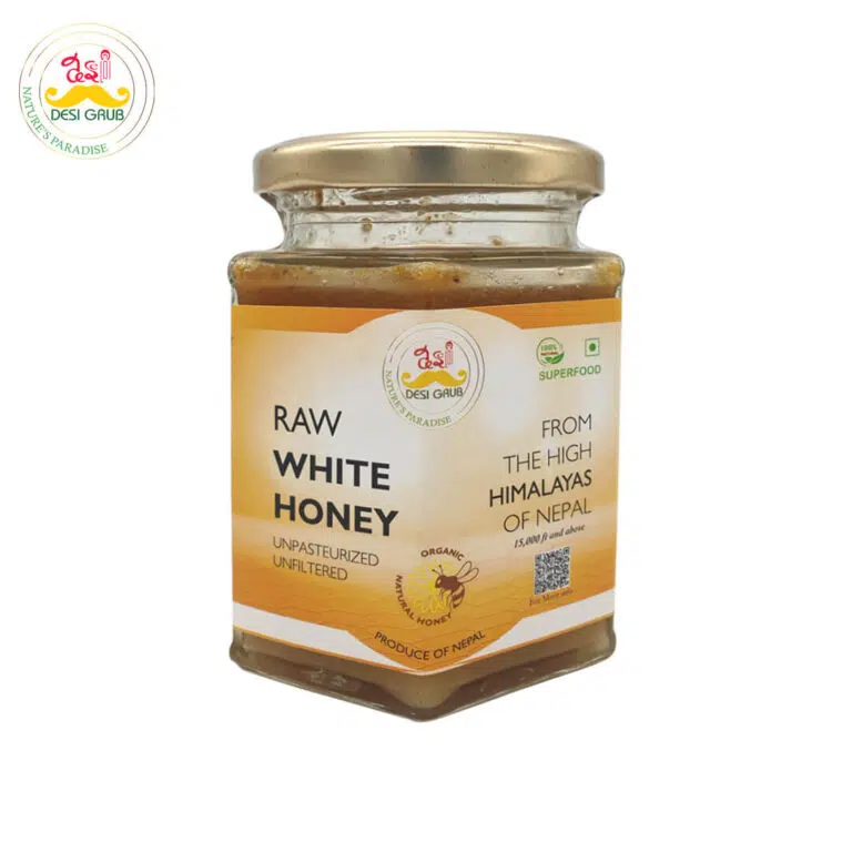 Raw White Honey 300 Gms | Apis Cerena | High Himalayan Unpasteurized & Unfiltered