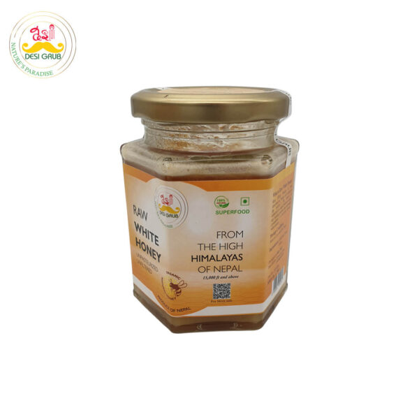 Raw White Honey 300 Gms | Apis Cerena | High Himalayan Unpasteurized & Unfiltered