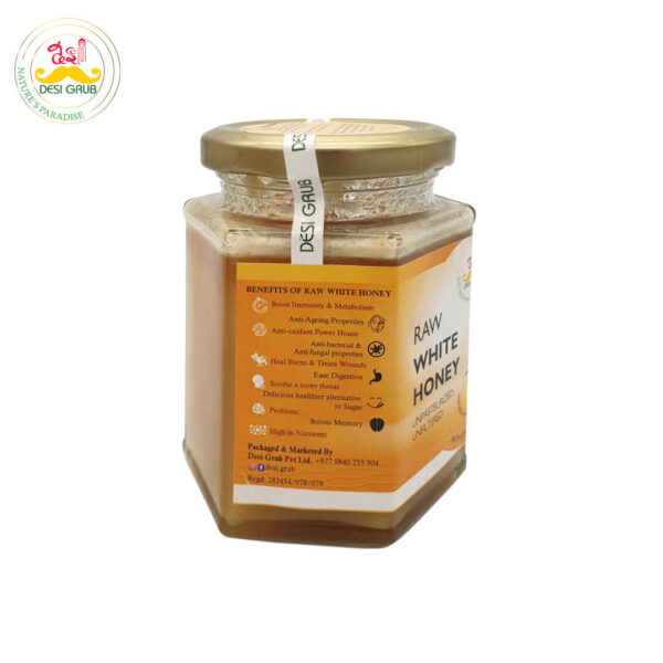 Raw White Honey 300 Gms | Apis Cerena | High Himalayan Unpasteurized & Unfiltered