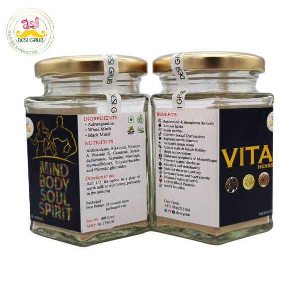 Vita Herbs 100 gms | Mind- Body- Soul- Spirit | Vitality Booster Drink