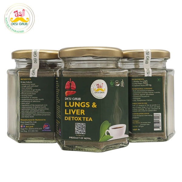 Lungs and Liver Detox Tea 100 Gms: Herbal Infusion for Cleansing and Vitality