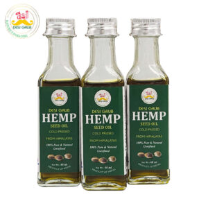 Desi Grub Hemp Seed Oil 60 ml: 100% Pure, Cold Pressed from Nepal Himalayas