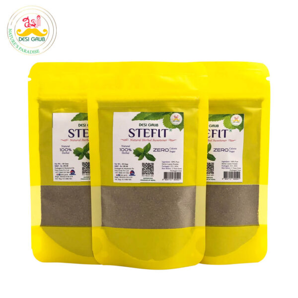 SteFit 50 g - Natural Herbal Sweetener - Pure Stevia Leaves Powder