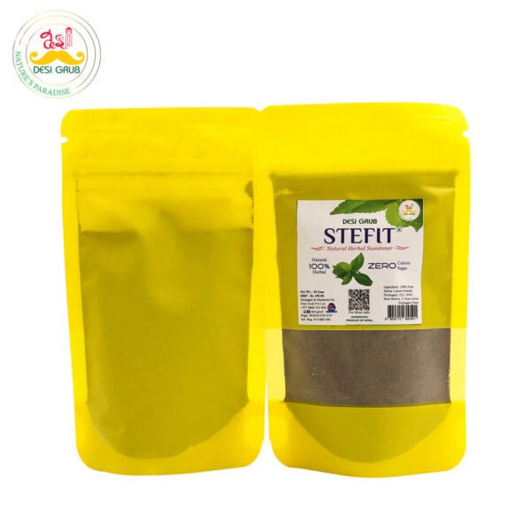 SteFit 50 g - Natural Herbal Sweetener - Pure Stevia Leaves Powder