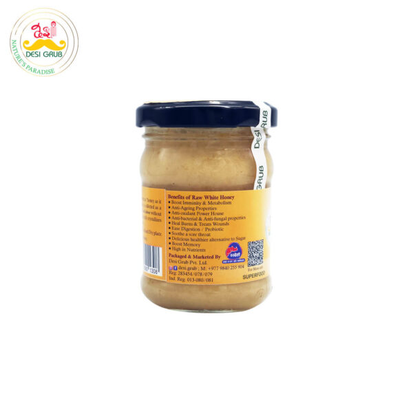 Desi Grub Raw White Honey 130 Gms | Apis Cerena | High Himalayan Unpasteurized & Unfiltered