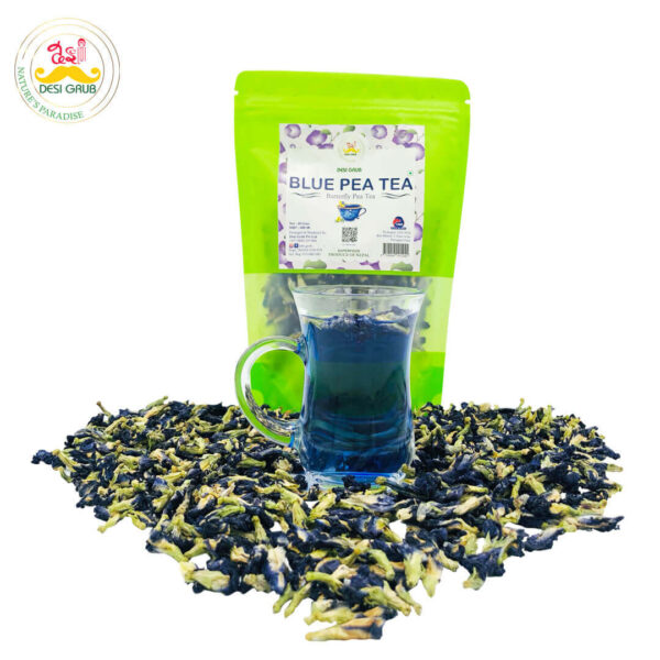 Desi Grub Blue Pea Tea | Butterfly Pea Flower Tisane 40 Gms