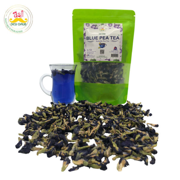 Desi Grub Blue Pea Tea | Butterfly Pea Flower Tisane 40 Gms