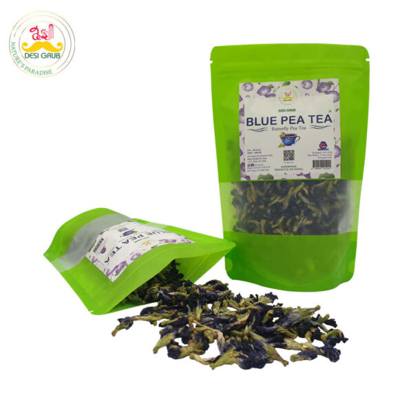 Desi Grub Blue Pea Tea | Butterfly Pea Flower Tisane 40 Gms