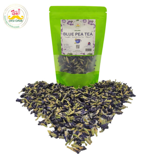 Desi Grub Blue Pea Tea | Butterfly Pea Flower Tisane 40 Gms