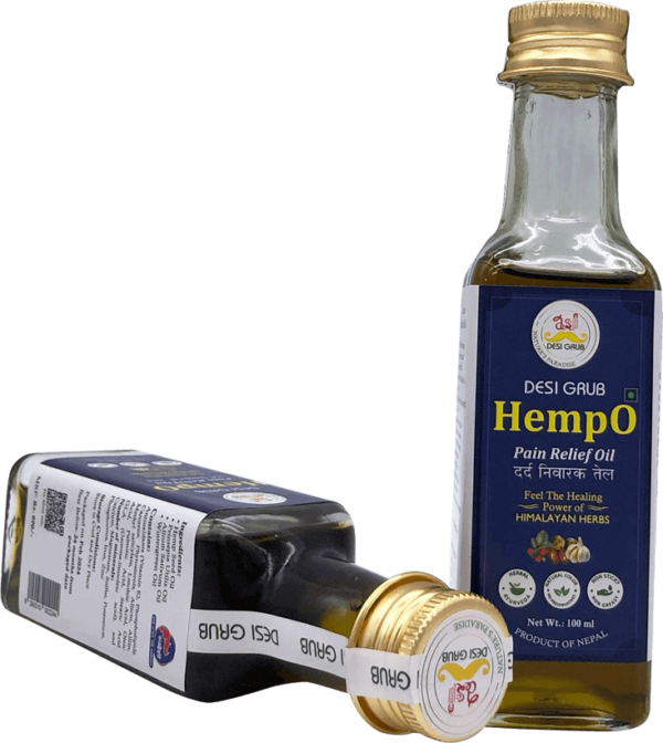 Desi Grub HempO Pain Relief Oil 100 ml | Himalayan Herbal Oil