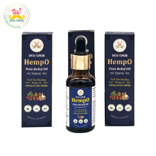 Desi Grub HempO Pain Relief Oil 30 ml | Himalayan Herbal Oil