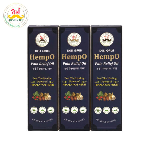 Desi Grub HempO Pain Relief Oil 100 ml | Himalayan Herbal Oil