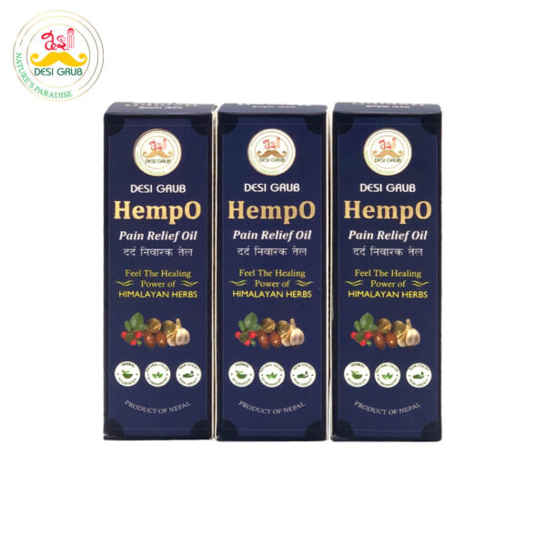 Desi Grub HempO Pain Relief Oil 30 ml | Himalayan Herbal Oil