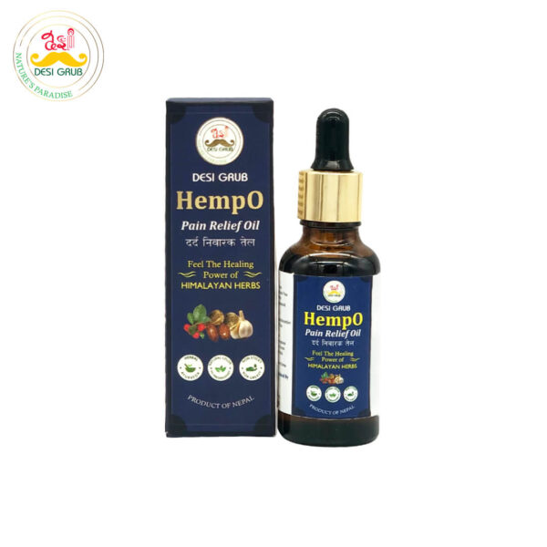 Desi Grub HempO Pain Relief Oil 30 ml | Himalayan Herbal Oil