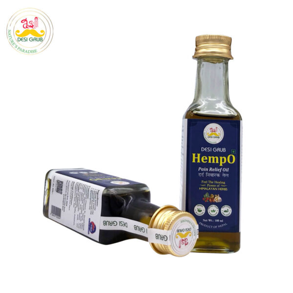 Desi Grub HempO Pain Relief Oil 100 ml | Himalayan Herbal Oil