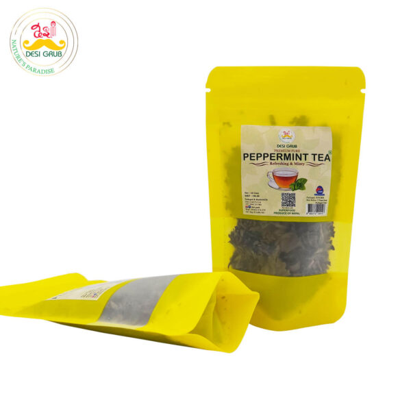 Desi Grub Premium Pure Peppermint Tea 10g | Refreshing and Minty Herbal Infusion