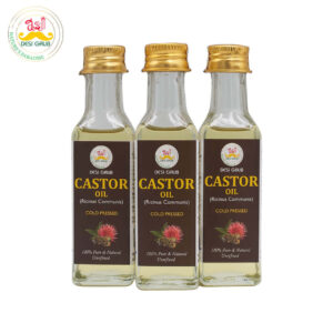 Desi Grub Castor Oil 60ml | Cold-Pressed, Natural Laxative, Skincare, and Hair Growth Solution