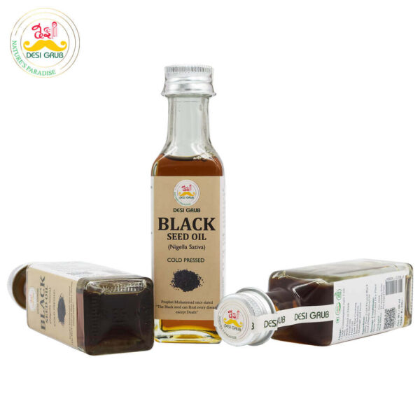 Desi Grub Black Seed Oil 60ml | Kalonji Tel| Immune Support, Skin Health, Anti-Inflammatory