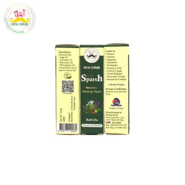 Desi Grub Sparsh Roll-On 8ml – Natures Healing Touch |natural relief and wellness