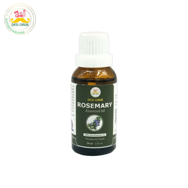 Desi Grub Rosemary Essential Oil 30ml Dropper| Pure & Natural Aromatherapy Oil