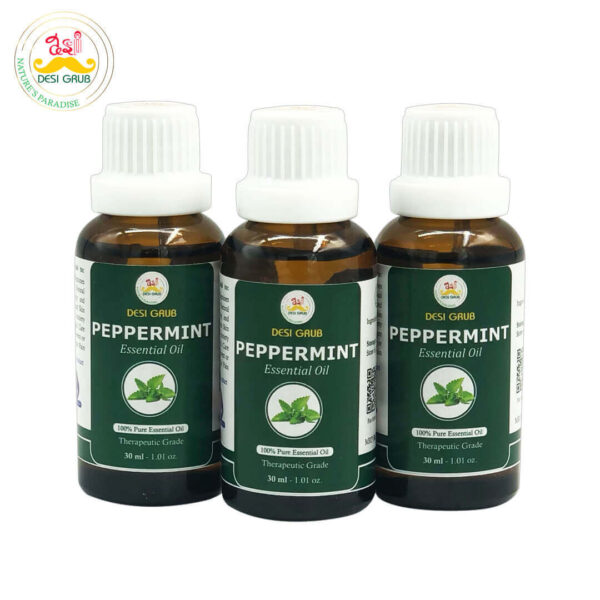 Desi Grub Peppermint Essential Oil 30ml Dropper| Pure & Natural Aromatherapy Oil