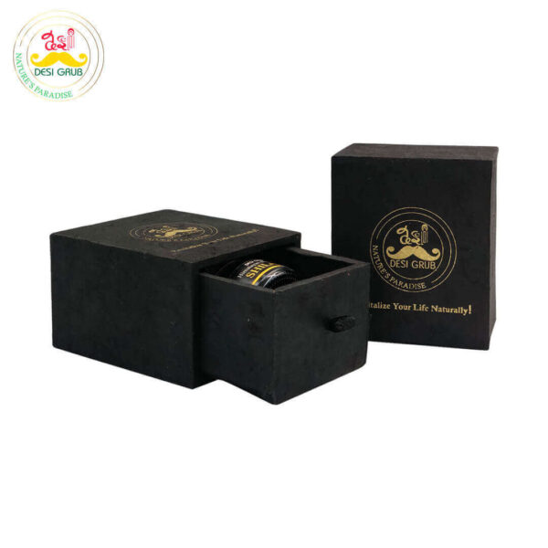 Desi Grub Black Gold Shilajit 30 Gms Gift Pack Nepali Paper Box