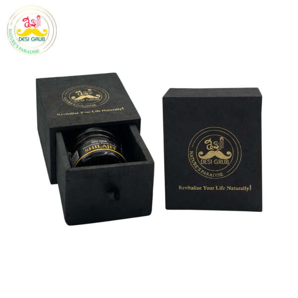 Desi Grub Black Gold Shilajit 30 Gms Gift Pack Nepali Paper Box