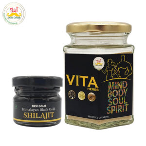 Shilajit 30 Gms + Vita Herbs 100 Gms Premium Vita Booster