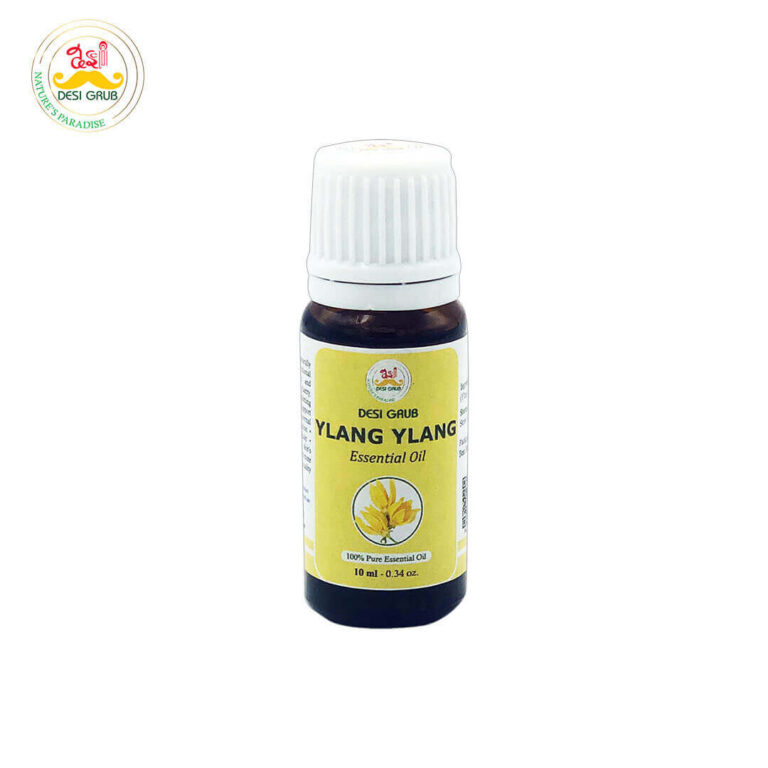 Desi Grub Ylang Ylang Essential Oil 10ml | Natural Mood, Skin & Sensuality Enhancer